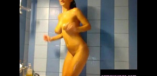  Busty Teen Shower Show, Free Amateur Porn 1b